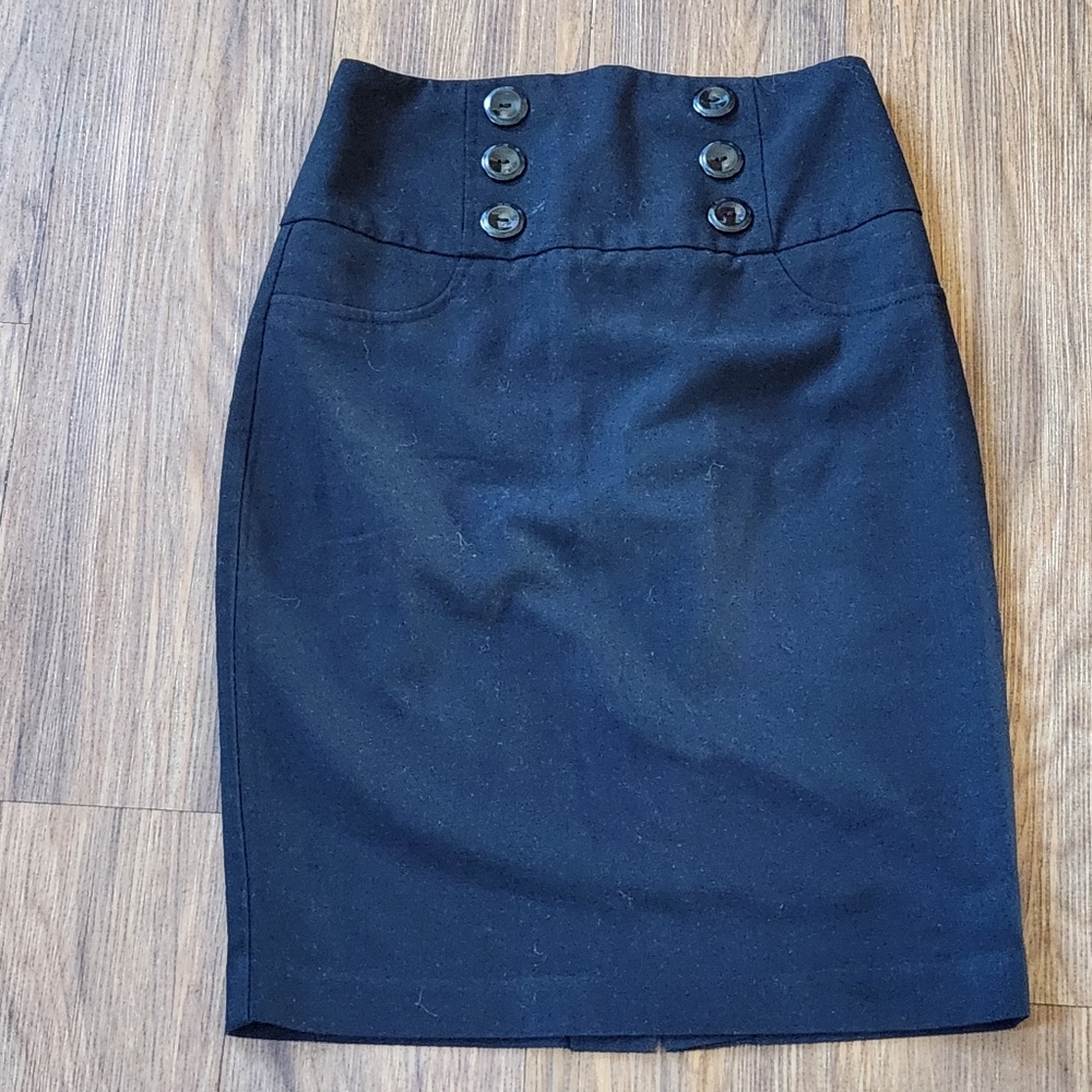 BCX Black Pencil Skirt Size 3
